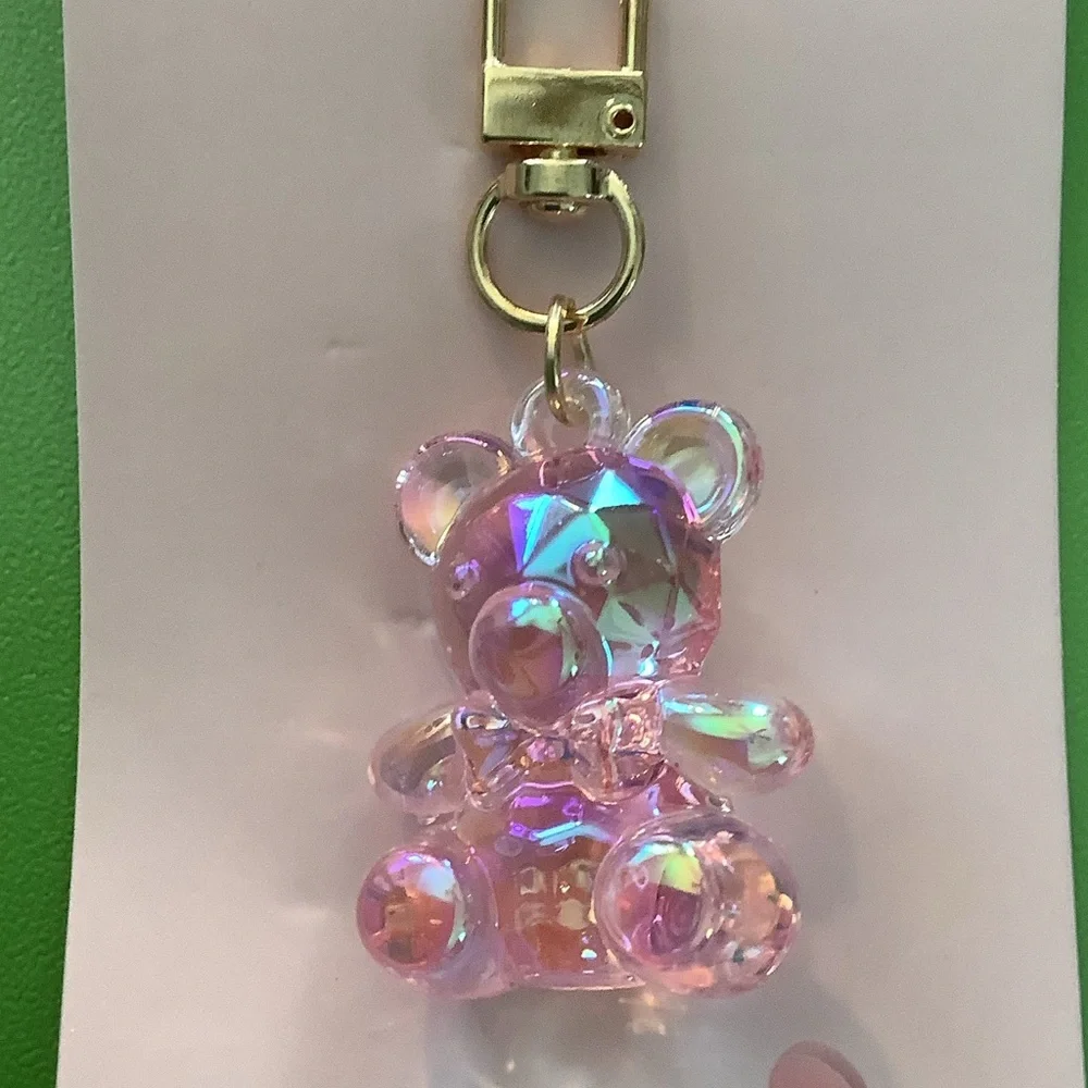 Be Mine Light Pink Bear Keychain/Bag Charm
